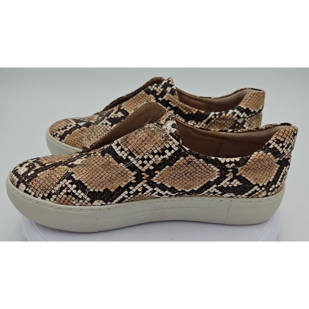 J/Slides Heidi NWOB Slip-On Round Toe Platform Sneaker Python Snake Print Sz W/9 - Picture 12 of 16